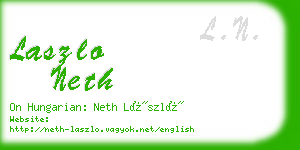 laszlo neth business card